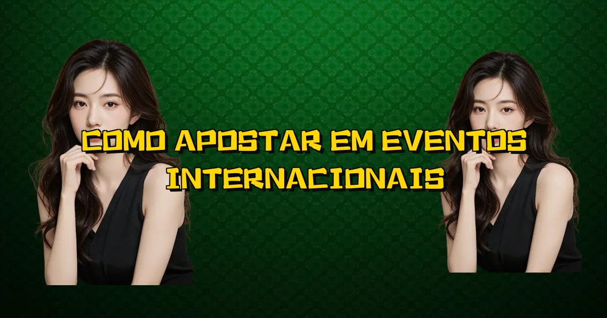 Como Apostar Em Eventos Internacionais Oficial