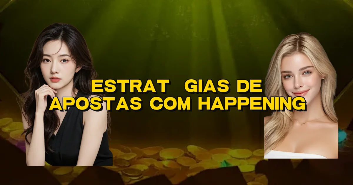 Estratégias De Apostas Com Happening Oficial